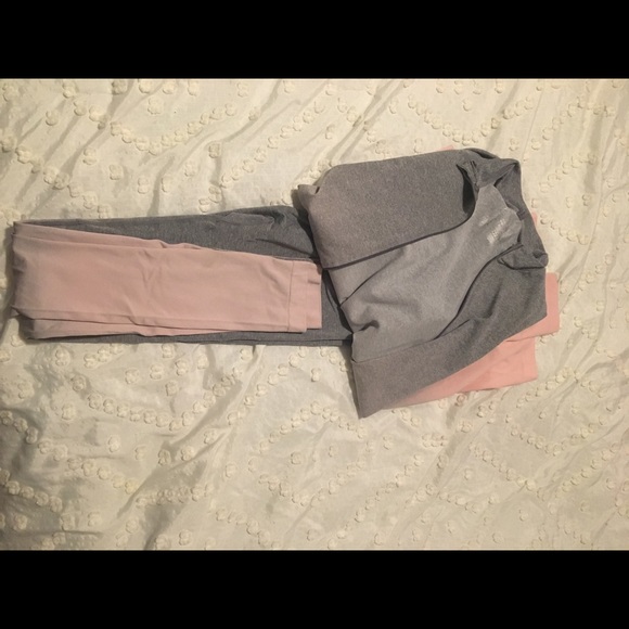 Pink and grey running jacket and leggings. - Picture 5 of 6